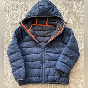 Next Kids Puffer Jacket - Navy and Orange